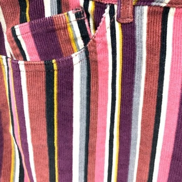 Jolt NWT Boho Stripe 90s Y2K Style Corduroy Mini Skirt, 11 - Picture 4 of 16